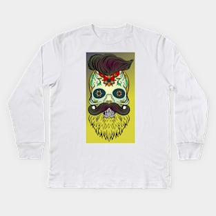 Sugar Skull 29 (Style:25) Kids Long Sleeve T-Shirt